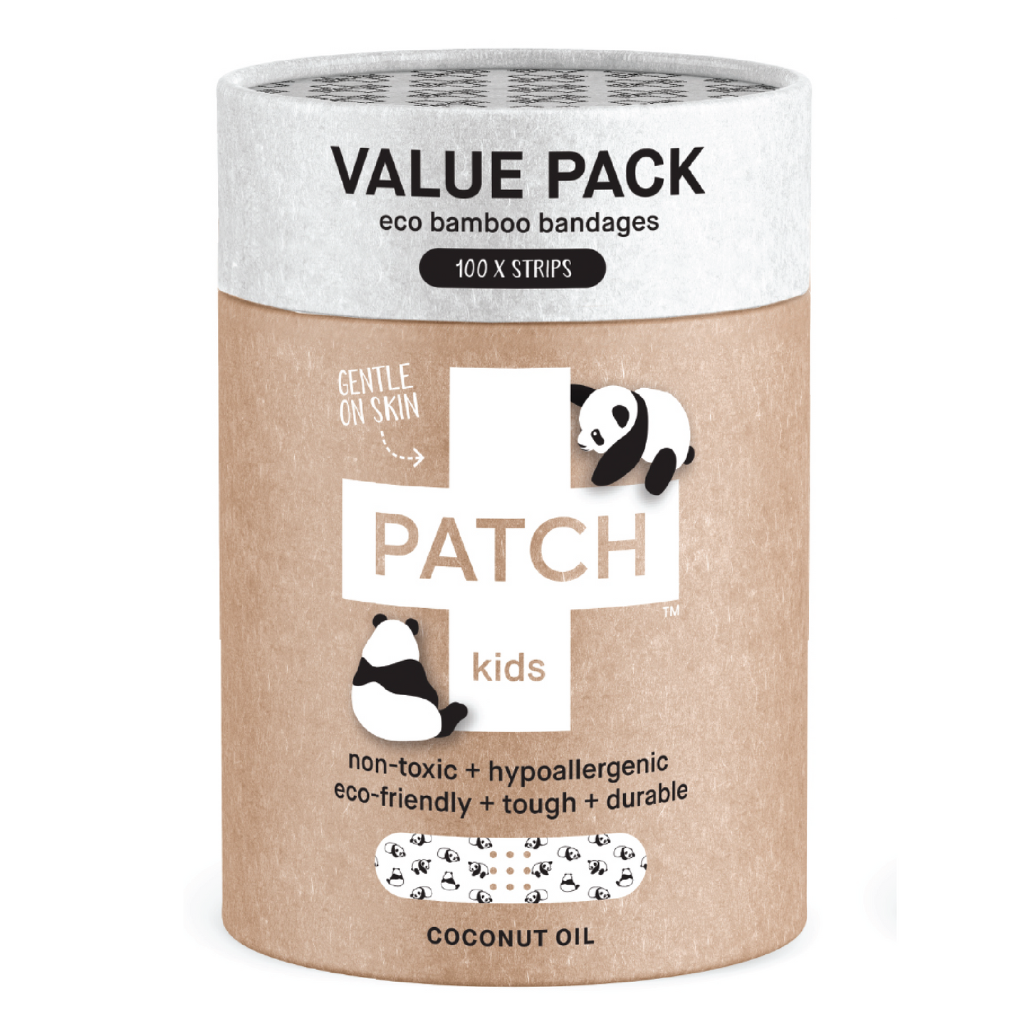 PATCH VALUE PACK - 100 Panda Bamboo Bandages